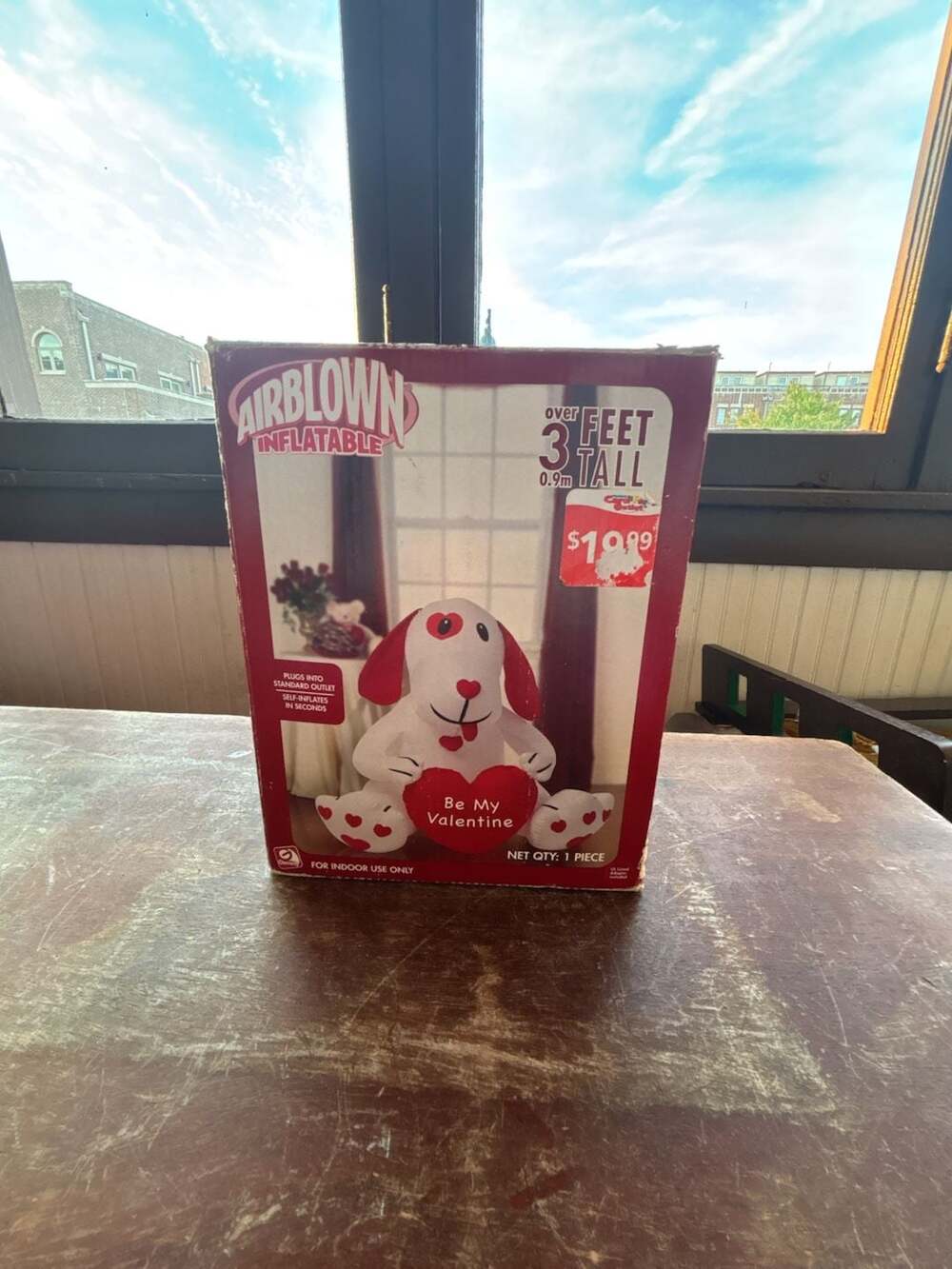 Gemmy Airblown Inflatable Valentine Dog 3 Feet Be My Valentine